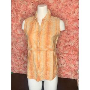 Woolwich Small Orange Tank Top Cotton